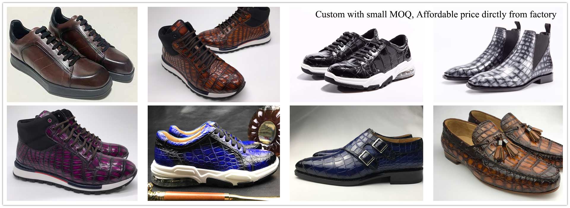 custom alligator crocodile leather shoes