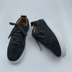 Grey Suede White Sole Trainers image 5