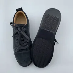Grey Suede Leather Trainers image 3