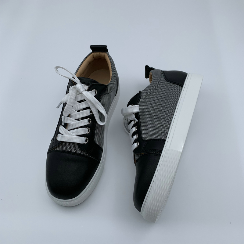 Fabric Leather Trainers image 3