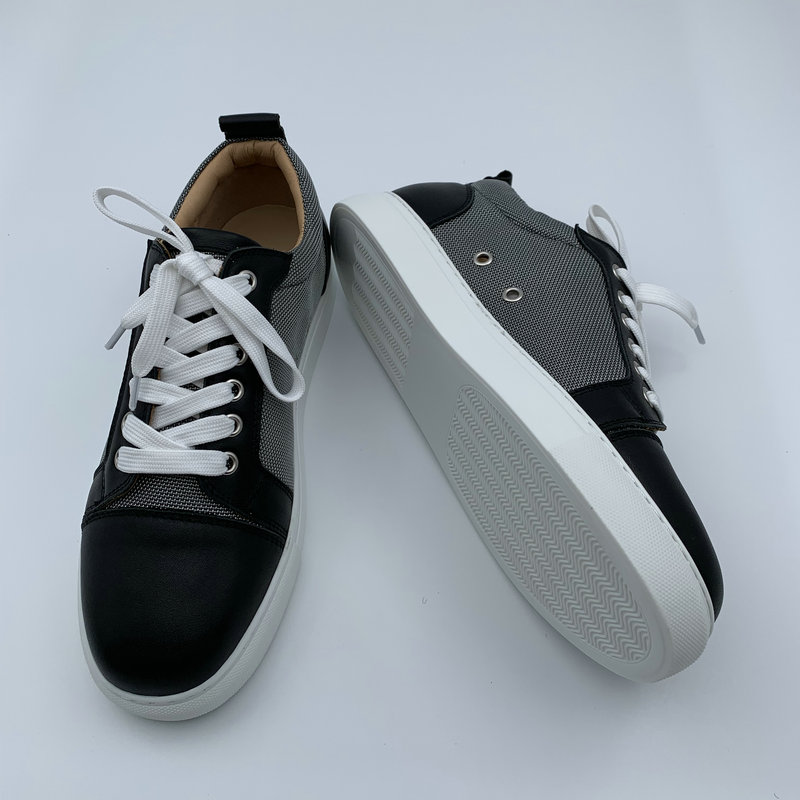 Fabric Leather Trainers image 5