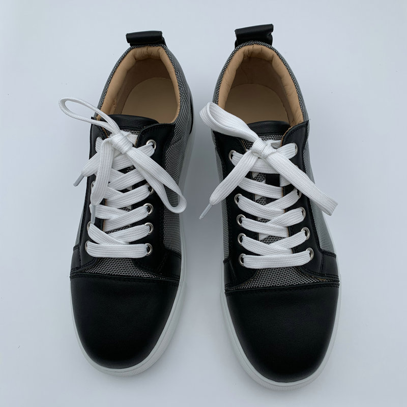 Fabric Leather Trainers image 6
