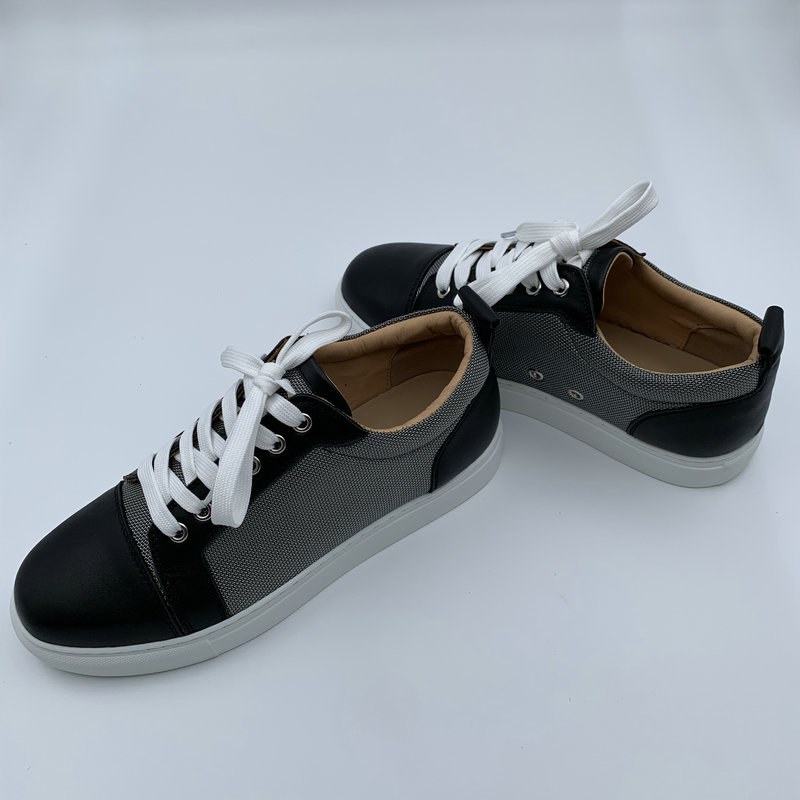 Fabric Leather Trainers image 8