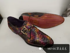 Real Exotic Real Python Skin Men Shoes image 2