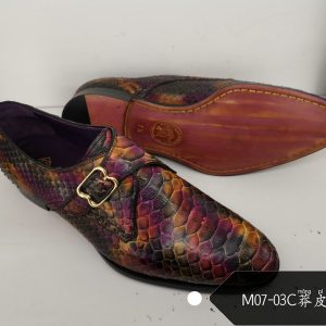 Real Exotic Real Python Skin Men Shoes