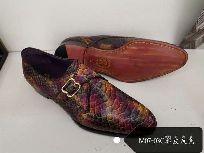 Real Exotic Real Python Skin Men Shoes image 2