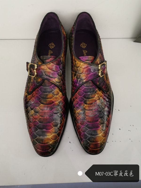 Real Exotic Real Python Skin Men Shoes