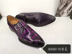Alligator Dress Shoes Wholesale Monk Shoes Men image 2