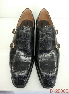 Hand Made Alligator Monks Dress Shoes image 1
