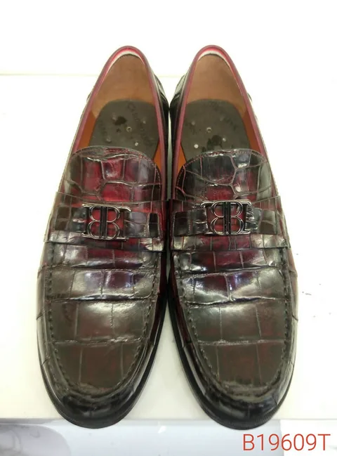 Alligator Slip-on Men Loafers Dress Flats