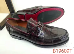 Alligator Slip-on Men Loafers Dress Flats image 2