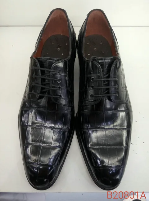 Derby Style Alligator Skin Shoes