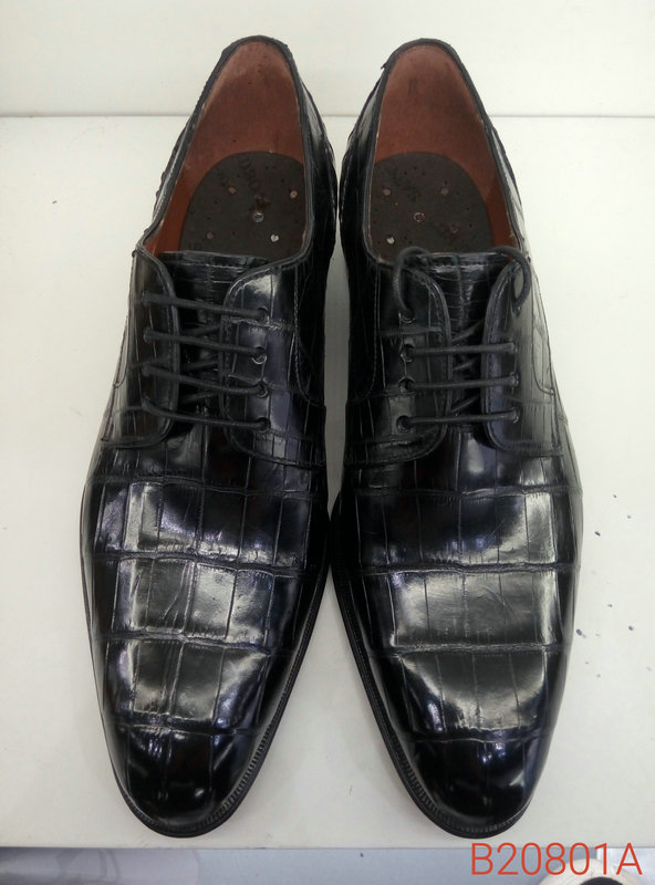 Derby Style Alligator Skin Shoes