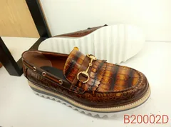 Alligator Skin Driving Loafers Flats image 2