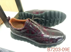 Mens Casual Brogue Oxford Leather Shoes image 2