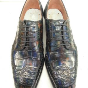 Oxford Alligator Pattern Derby Shoes Lace-up