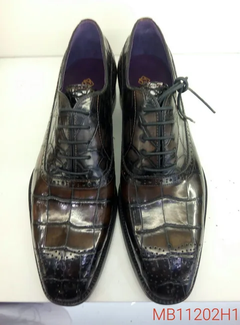 Men Alligator Leather Office Shoes