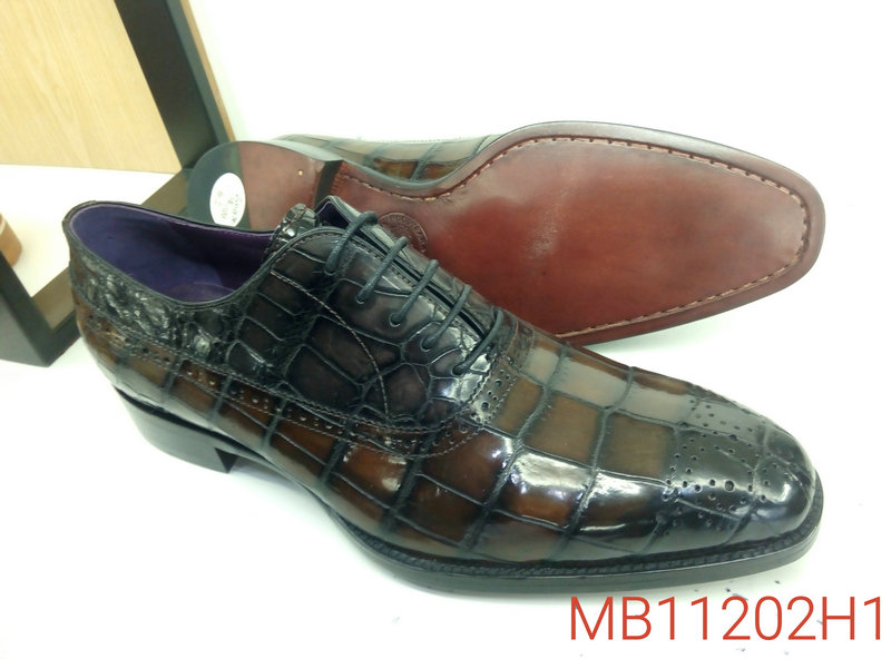 Men Alligator Leather Office Shoes image 2
