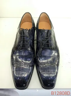 Luxury Men Alligator Pattern Derby Shoes image 1