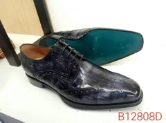 Luxury Men Alligator Pattern Derby Shoes image 2