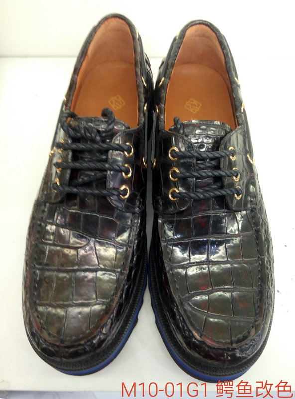 Loafer Shoes Alligator Round Toe Flats