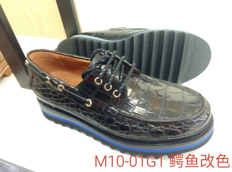 Loafer Shoes Alligator Round Toe Flats image 2
