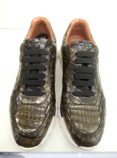 Fashion Handmade Alligator Leather Casual Shoes image 1