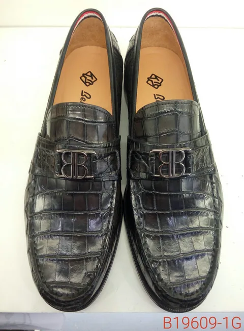 Alligator Leather Fashion Penny Loafer Shoes