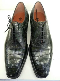 Handcrafted Alligator Classic Wholecut Oxford Shoes image 2
