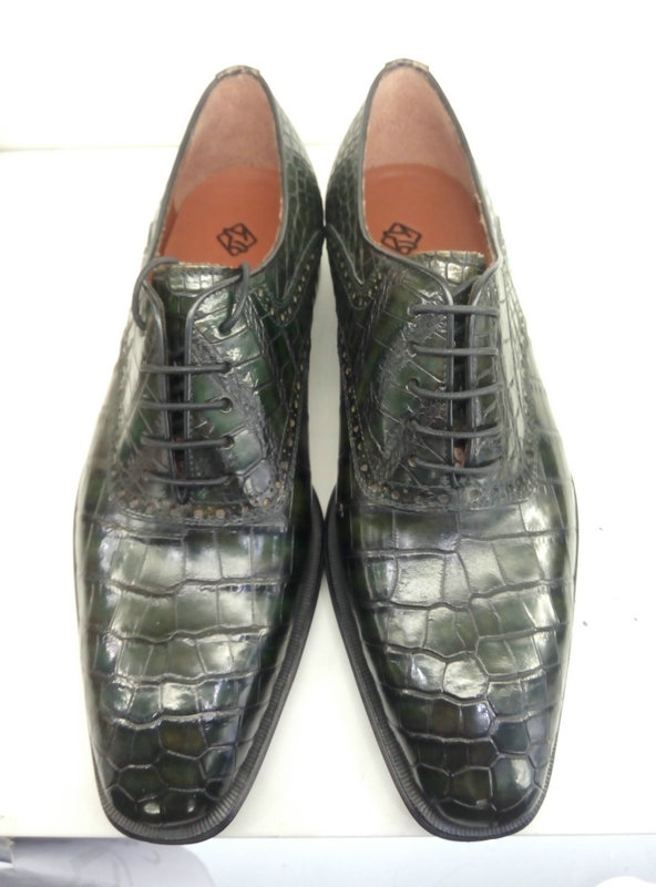 Handcrafted Alligator Classic Wholecut Oxford Shoes