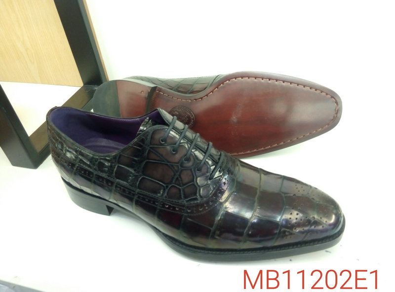 New Alligator Print Men’s Business Dress Shoes image 2