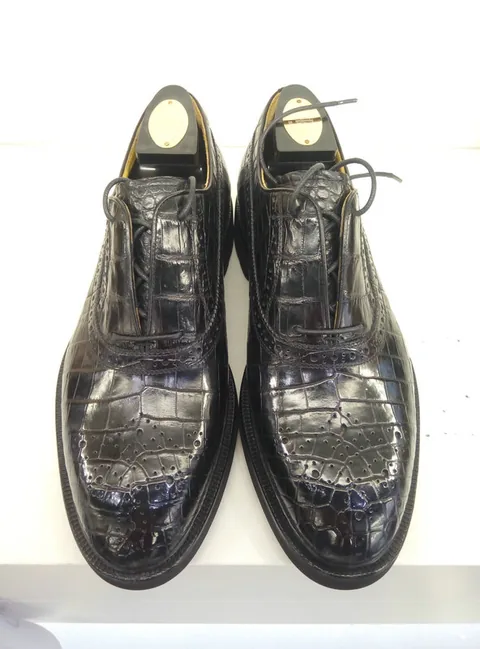 Handmade Customized Casual Shoes Alligator Pattern