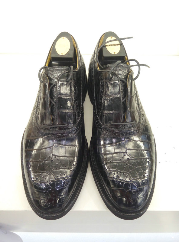 Handmade Customized Casual Shoes Alligator Pattern