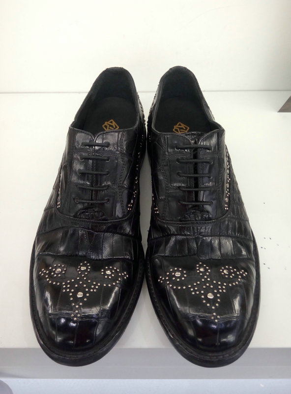 Alligator Skin Rivet Oxford Shoes image 6
