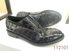 Alligator Skin Rivet Oxford Shoes image 5