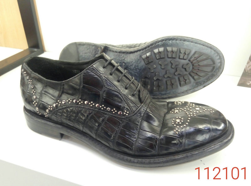 Alligator Skin Rivet Oxford Shoes image 5