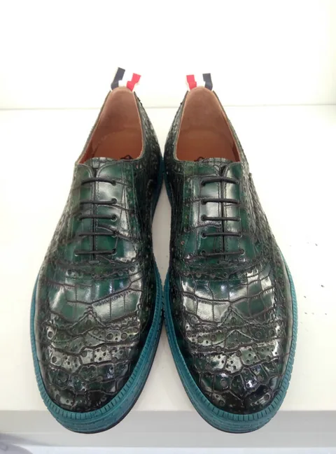 Handcrafted Men’s Classic Alligator Oxford Shoes