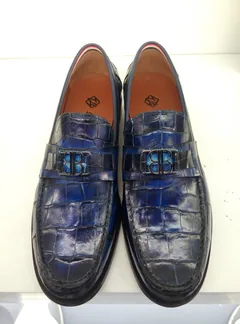 Premium Alligator Loafers Blue image 5