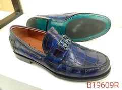 Premium Alligator Loafers Blue image 6