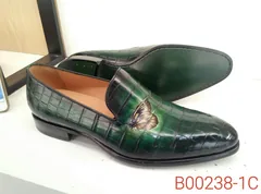 Alligator Leather Penny Loafer Custom Shoes image 2