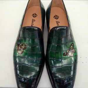Alligator Leather Penny Loafer Custom Shoes