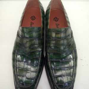 Alligator Embossed Leather Dress Shoes Loafer Style