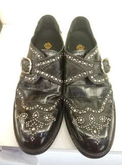 Classic Men’s Alligator Leather Monk Strap Shoes image 5