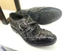 Classic Men’s Alligator Leather Monk Strap Shoes image 6