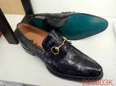 Mens Real Alligator Penny Loafers Fashion image 2