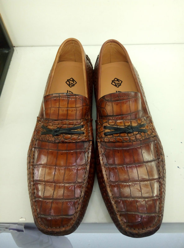 Men Shoes Casual Alligator Loafers