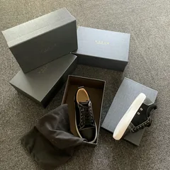 Black Leather & Suede Panel Trainers image 2