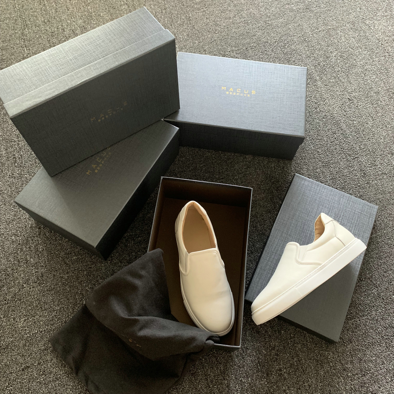 White Leather Casual Shoes image 2