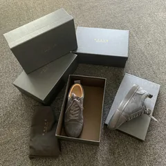 Grey Suede Leather Trainers image 4