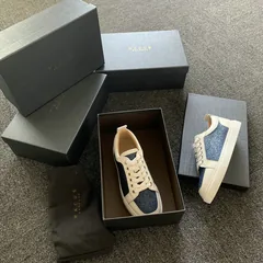 White Leather Fabric Trainers image 1